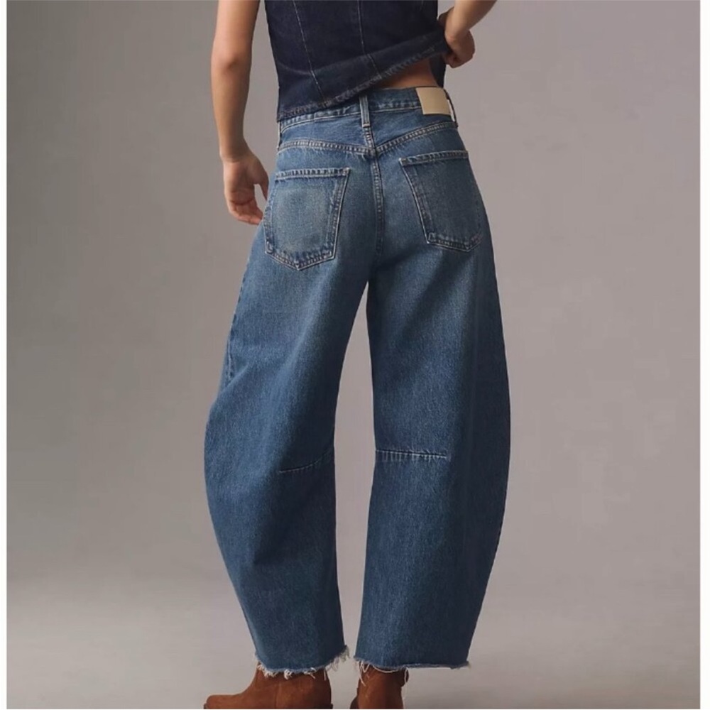 Citizens Of Humanity Horseshoe Wide Leg Barrel Jeans in First Class. - Picture 4 of 11